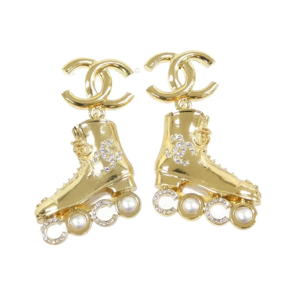CHANEL Authentic Gold Earrings
